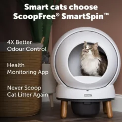 Ecom Smartspin Auto Litter Box Automatisk Kattetoilet ZAL10-17986 Kattetoiletter Og Kattegrus|Killingetoilet Og Grus Til Killinger - Nem Renlighed Fra Start