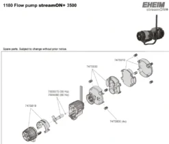 Outlet cirkulationspumpe streamON +3500 Akvariefilter Og Pumpe
