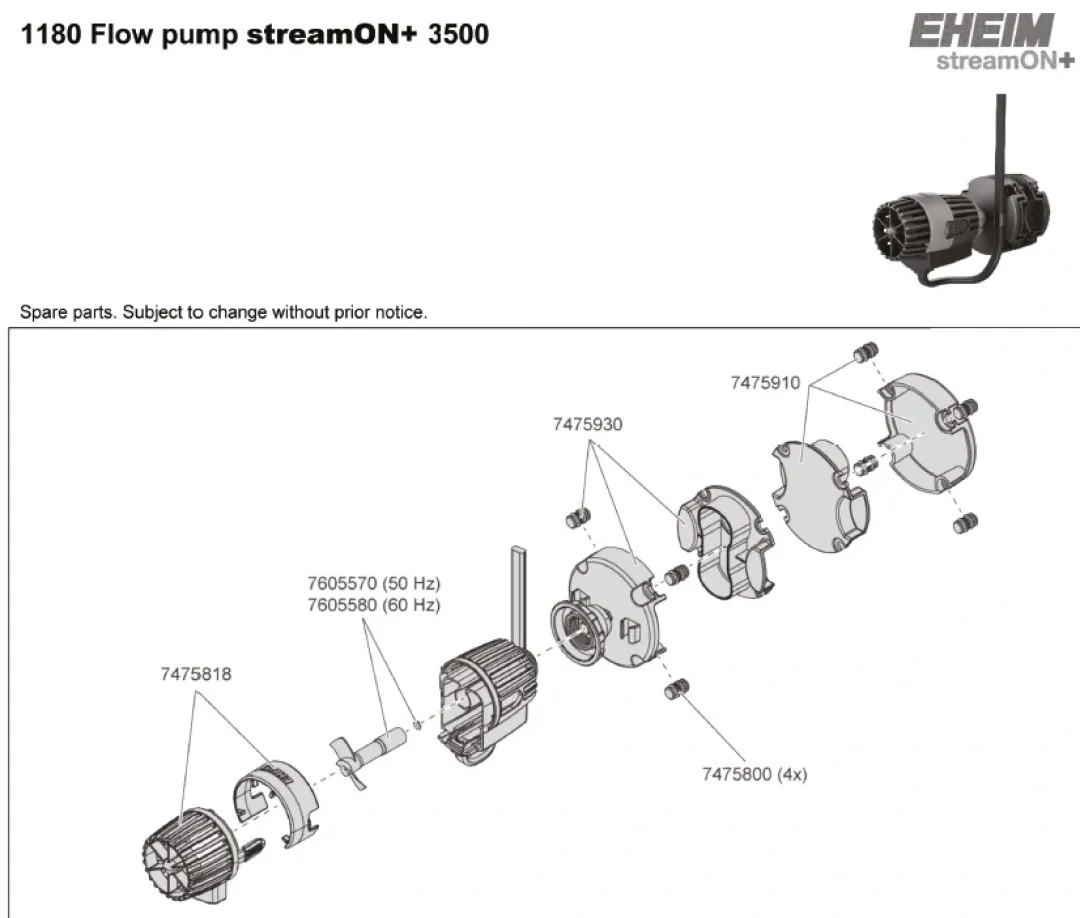 Outlet cirkulationspumpe streamON +3500 Akvariefilter Og Pumpe