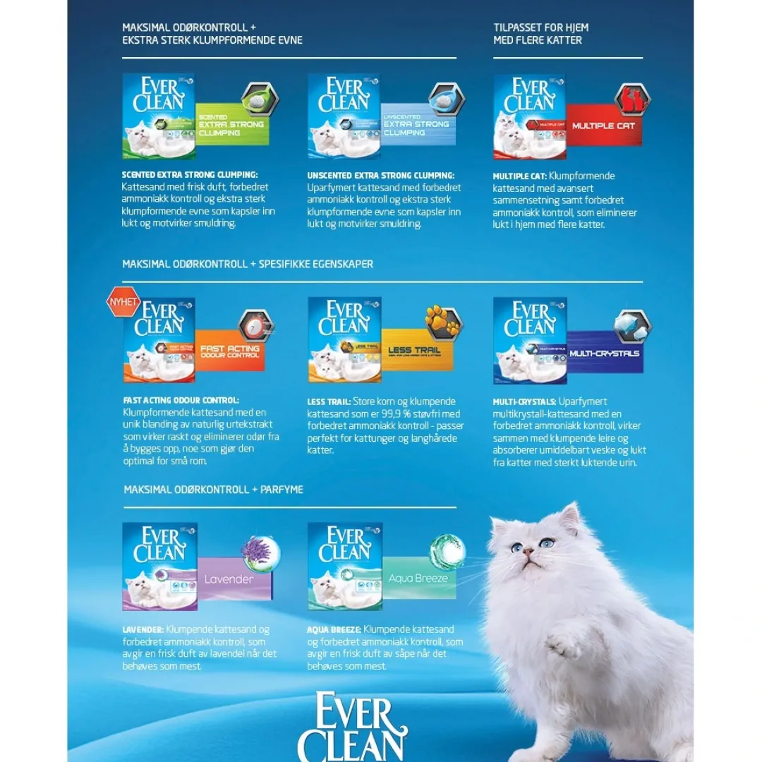 Discount Ever Clean Extra Strong Kattegrus 10 L Kattetoiletter Og Kattegrus|Killingetoilet Og Grus Til Killinger - Nem Renlighed Fra Start