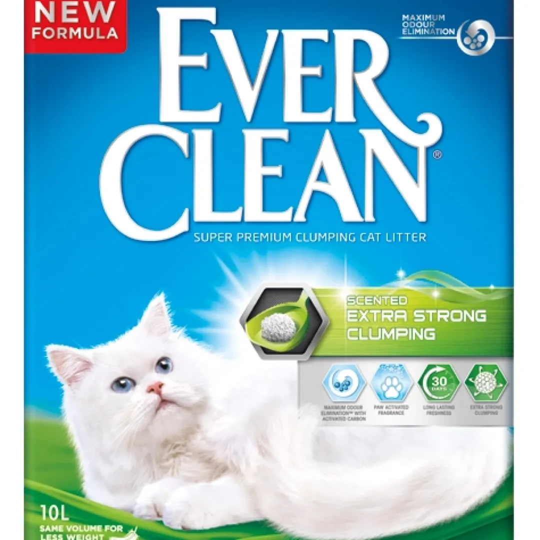 Discount Ever Clean Extra Strong Kattegrus 10 L Kattetoiletter Og Kattegrus|Killingetoilet Og Grus Til Killinger - Nem Renlighed Fra Start