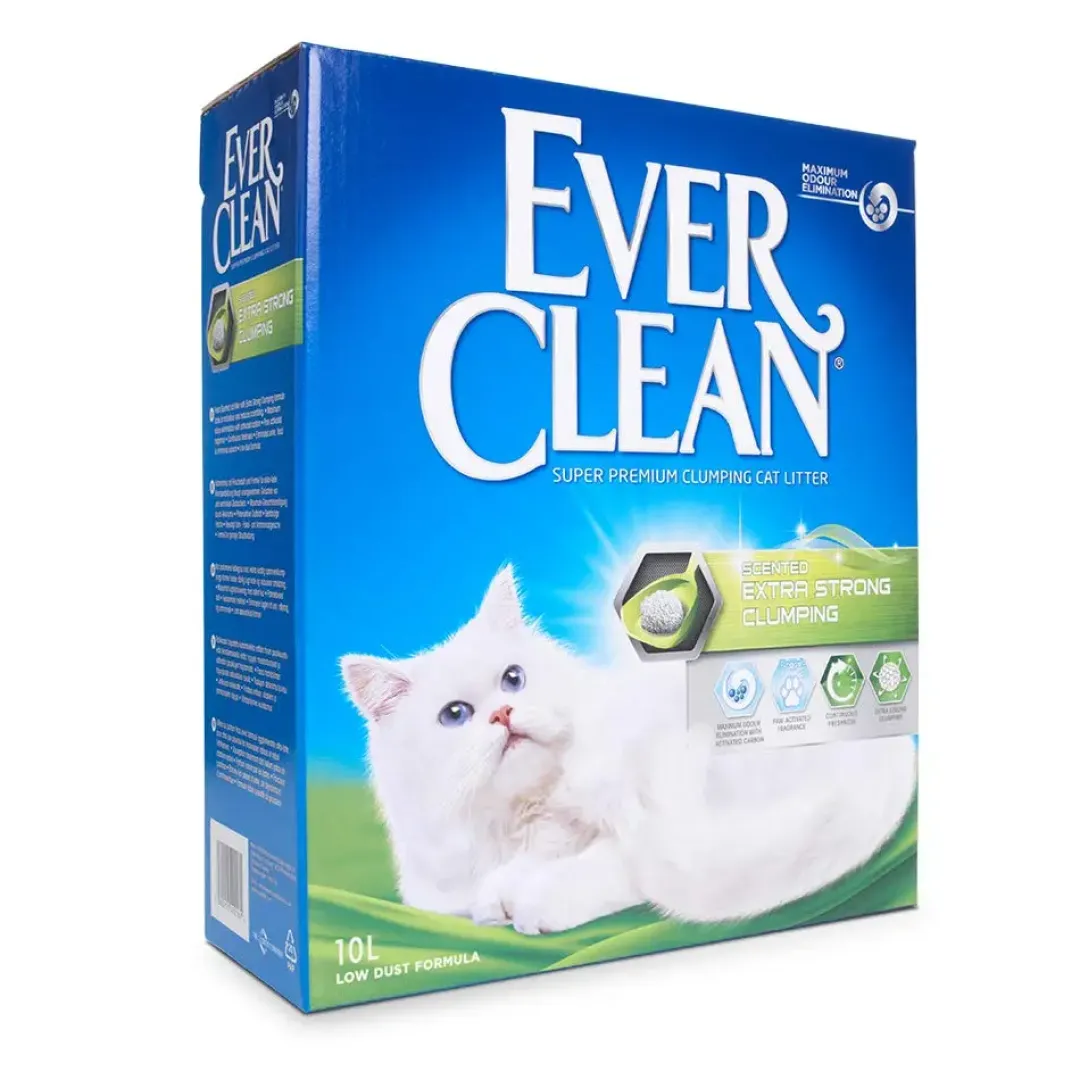 Discount Ever Clean Extra Strong Kattegrus 10 L Kattetoiletter Og Kattegrus|Killingetoilet Og Grus Til Killinger - Nem Renlighed Fra Start