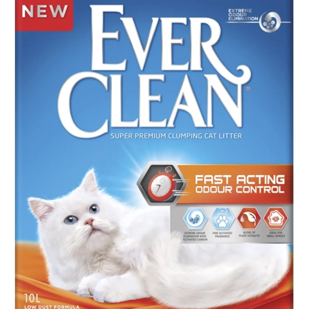 Outlet Ever Clean Fast Acting Kattegrus 10 L Kattetoiletter Og Kattegrus|Killingetoilet Og Grus Til Killinger - Nem Renlighed Fra Start