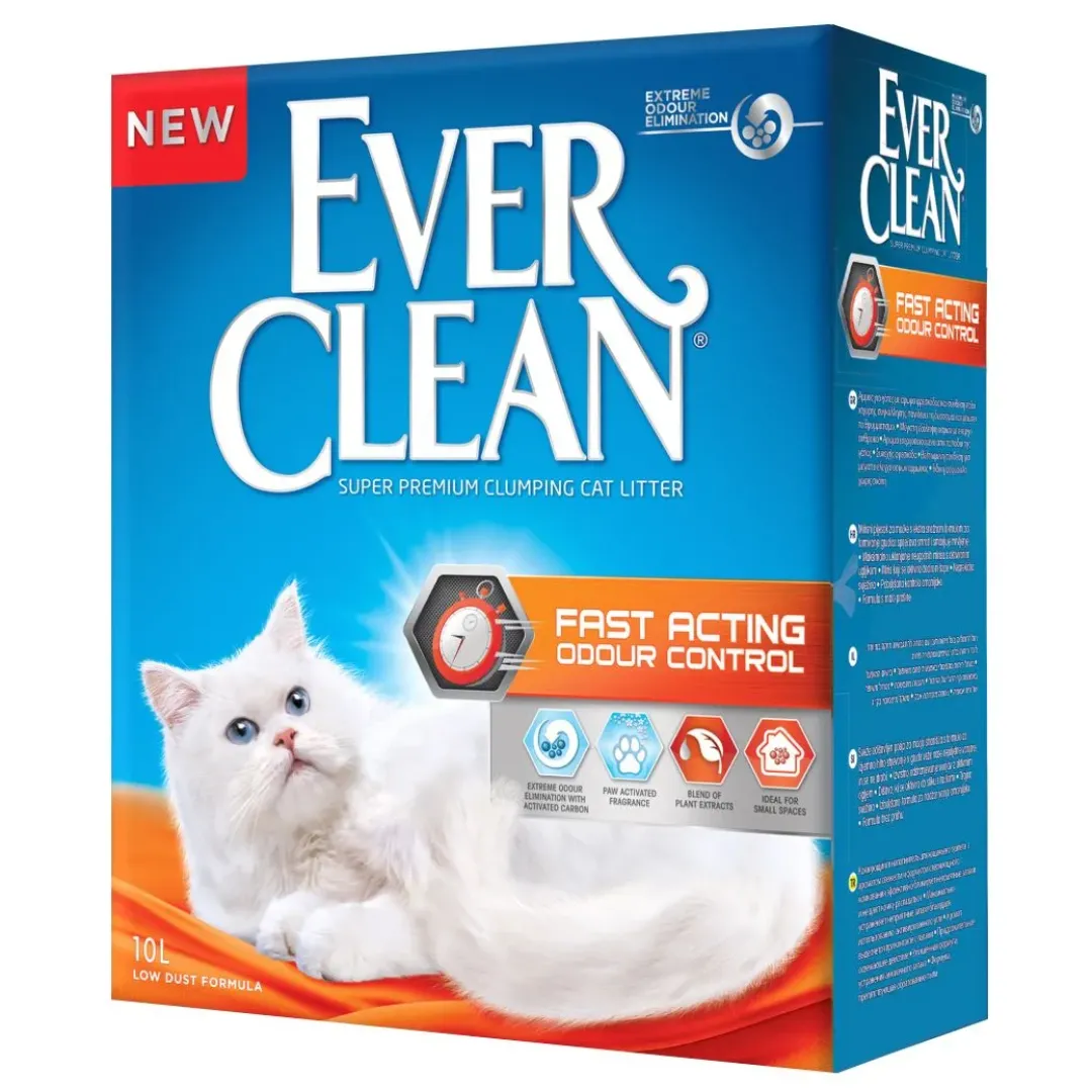 Outlet Ever Clean Fast Acting Kattegrus 10 L Kattetoiletter Og Kattegrus|Killingetoilet Og Grus Til Killinger - Nem Renlighed Fra Start