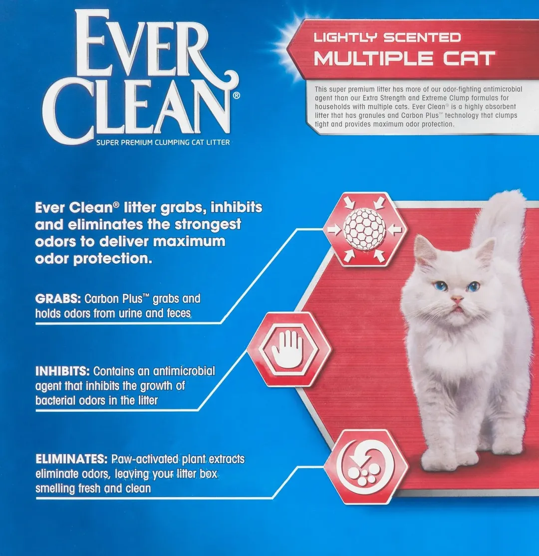 Hot Ever Clean Multiple Cat Kattegrus 10 L Kattetoiletter Og Kattegrus|Killingetoilet Og Grus Til Killinger - Nem Renlighed Fra Start