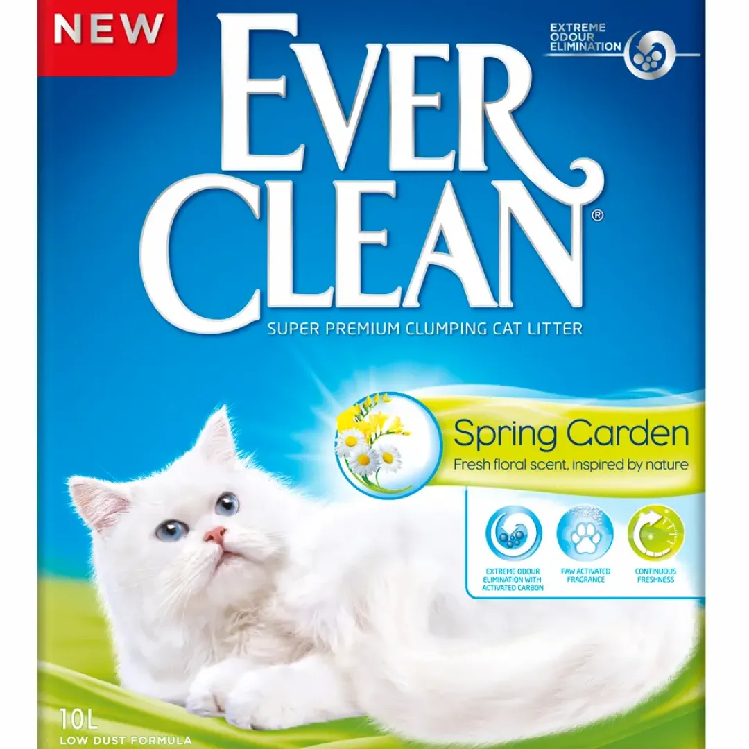 Ever Clean Spring Garden Kattegrus 10 L Kattetoiletter Og Kattegrus|Killingetoilet Og Grus Til Killinger - Nem Renlighed Fra Start