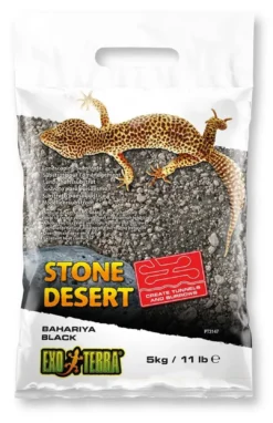 Outlet Bahariya Black Stone Desert 5 kg Dekoration Til Terrarier