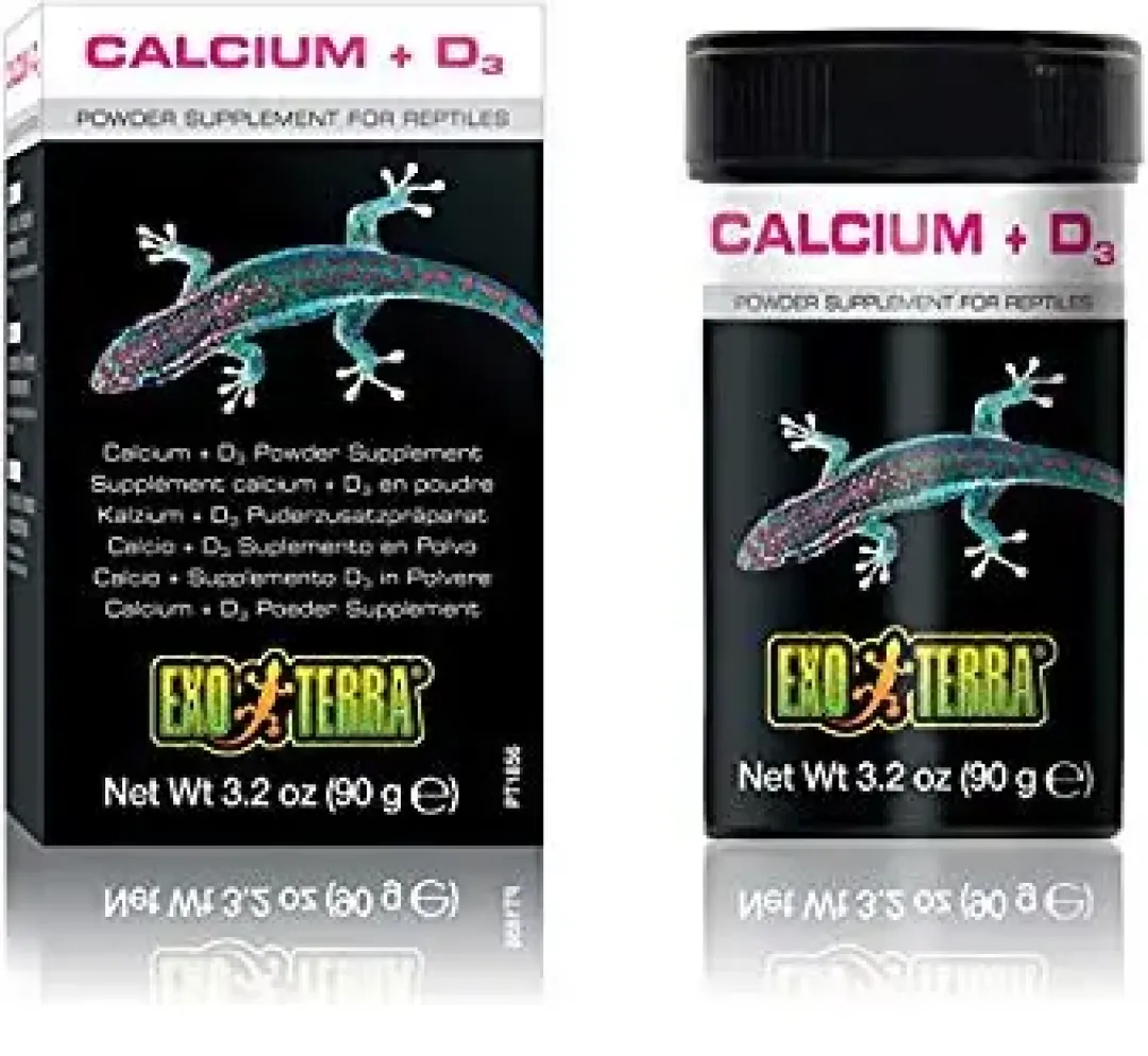 Online Exo Terra Calcium + D3 90 g Foder & Vitaminer Til Krybdyr