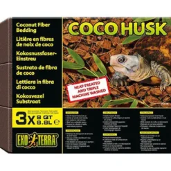 New Exo Terra Coco Husk 8,8 liter x 3 stk Dekoration Til Terrarier