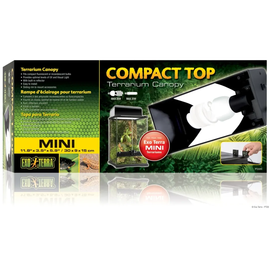 Clearance Exo Terra Compact Top Lampe 30 cm Terrarier Og Terrarielamper