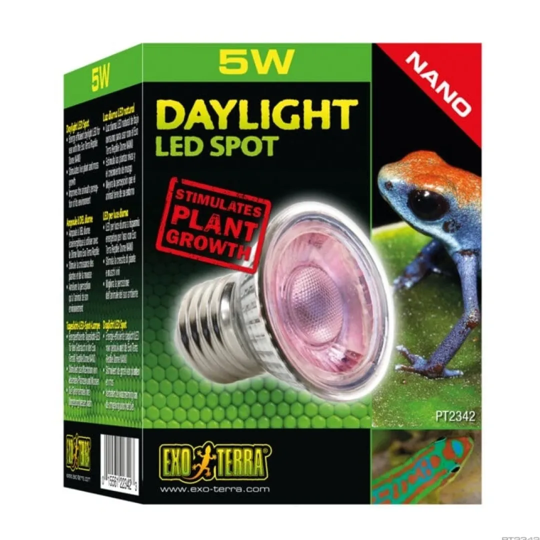 Discount Daylight Led Spot Nano 5 Watt Terrarielysstofrør, Pærer Og Varme