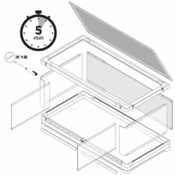 Discount Glas Terrarium Vista 120 Buet rude Terrarier Og Terrarielamper