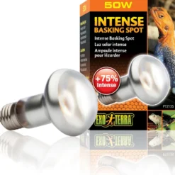 Hot Exo Terra Intense Basking Spot 50 W - Effektiv UVA-varmespot til terrarier Terrarielysstofrør, Pærer Og Varme