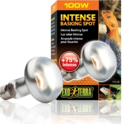 Clearance Exo Terra Intense Basking Spot 100 W - Effektiv UVA-varmespot til terrarier Terrarielysstofrør, Pærer Og Varme