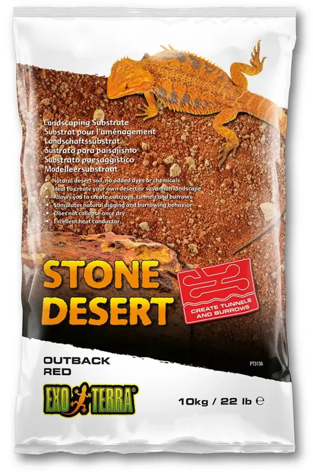 Sale Outback Red Stone Desert 10 kg Dekoration Til Terrarier
