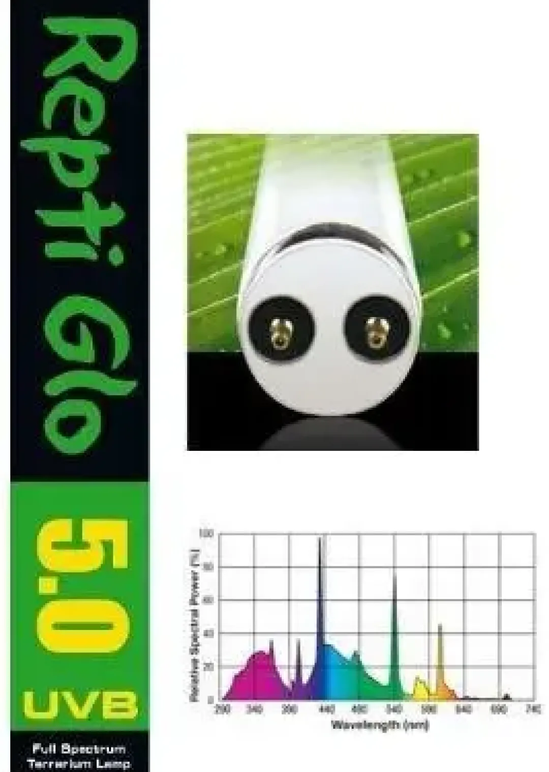 Hot Exo Terra Repti glo UVB 100 (5,0) 14 watt Terrarielysstofrør, Pærer Og Varme