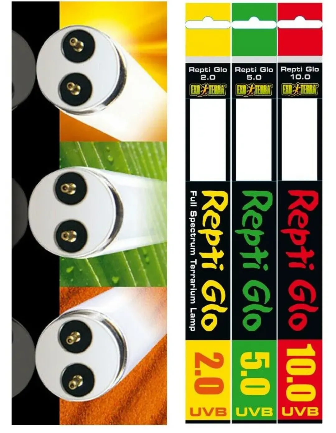 Sale Exo Terra Repti Glo UVB 100 (5,0) 36 watt 120 cm Terrarielysstofrør, Pærer Og Varme