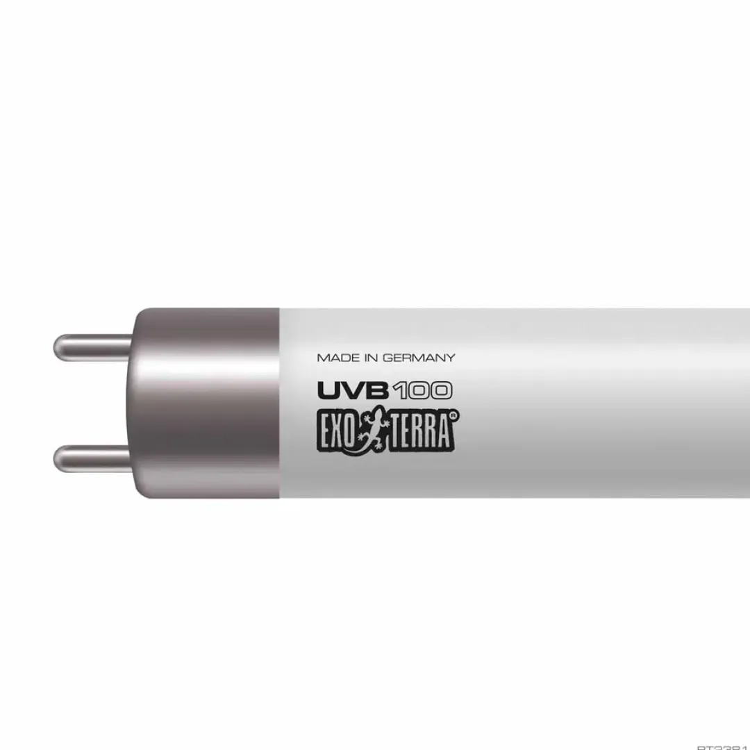 Hot Exo Terra Reptil UVB100 T5 24 Watt - Optimal UVA/UVB-belysning til tropiske reptiler Terrarielysstofrør, Pærer Og Varme