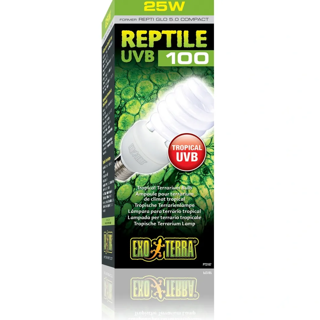 Best Exo Terra Repti UVB 100 Pære 25 w Terrarielysstofrør, Pærer Og Varme