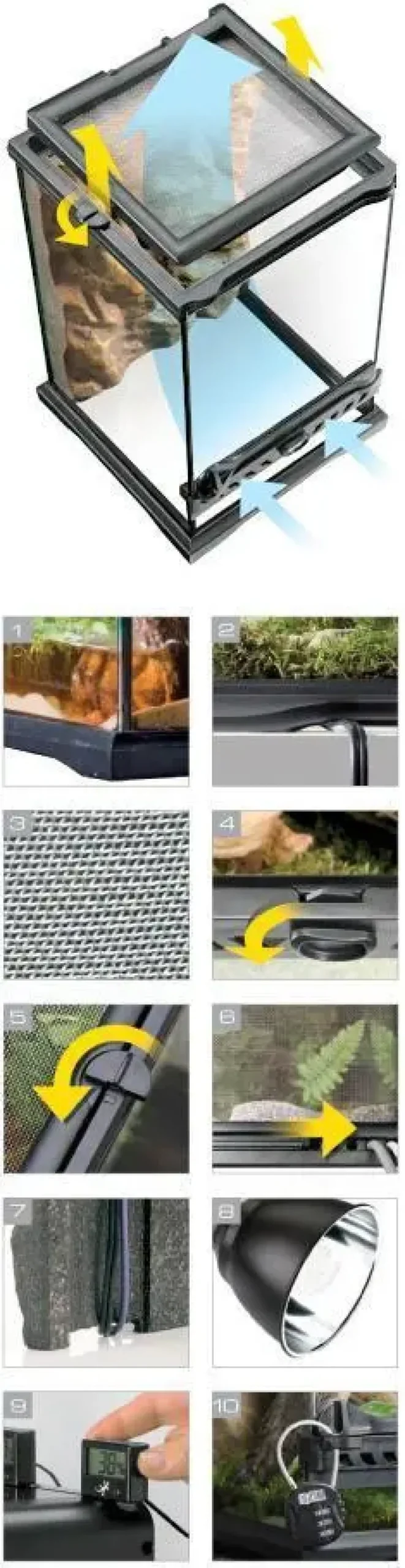 Sale Terrarium Nano 20x20x30 cm 12 Liter Terrarier Og Terrarielamper