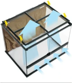 terrarium 90x45x60 cm 243 Liter Terrarier Og Terrarielamper
