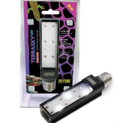 Sale TerraSky UV - UVB LED 9 watt Terrarielysstofrør, Pærer Og Varme