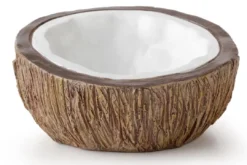 Online Tiki Kokosnød Vandskål 10x10x5 cm Foderskåle Og Vandskåle Til Terrarier