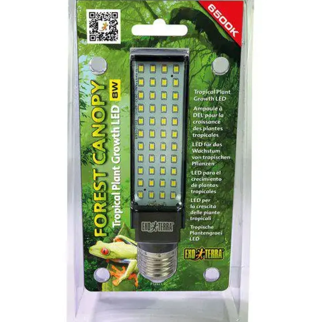 Best Tropicalplant LED 6500K 8 Watt Terrarielysstofrør, Pærer Og Varme