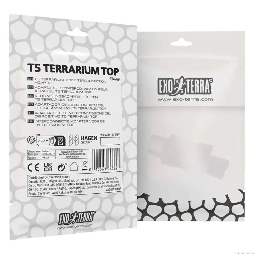 T5 Terrarium Top Adapter - Sikker og fleksibel forbindelse Terrarier Og Terrarielamper