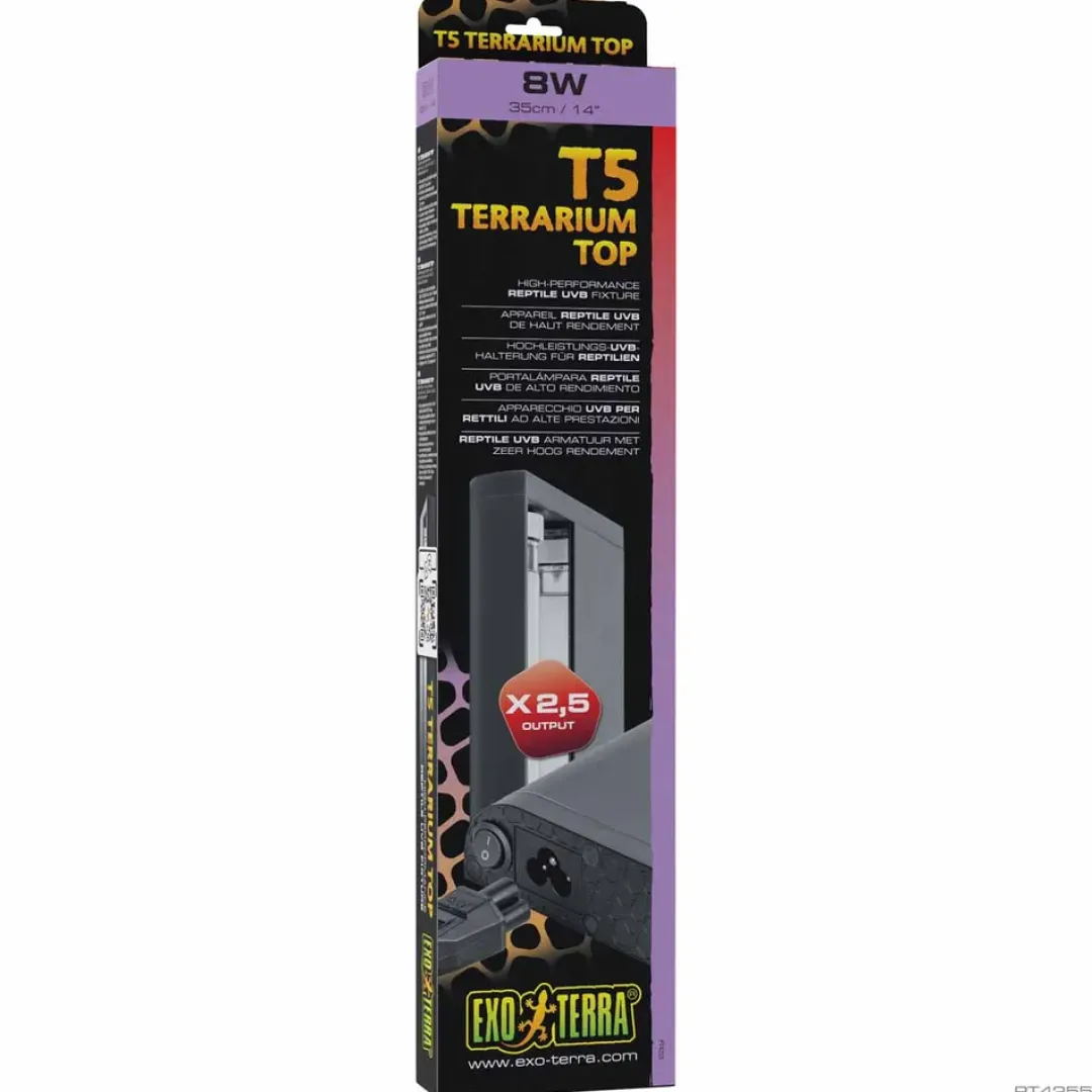Discount T5 Terrarium Top Terrarielampe 8 Watt Terrarielysstofrør, Pærer Og Varme|Terrarier Og Terrarielamper