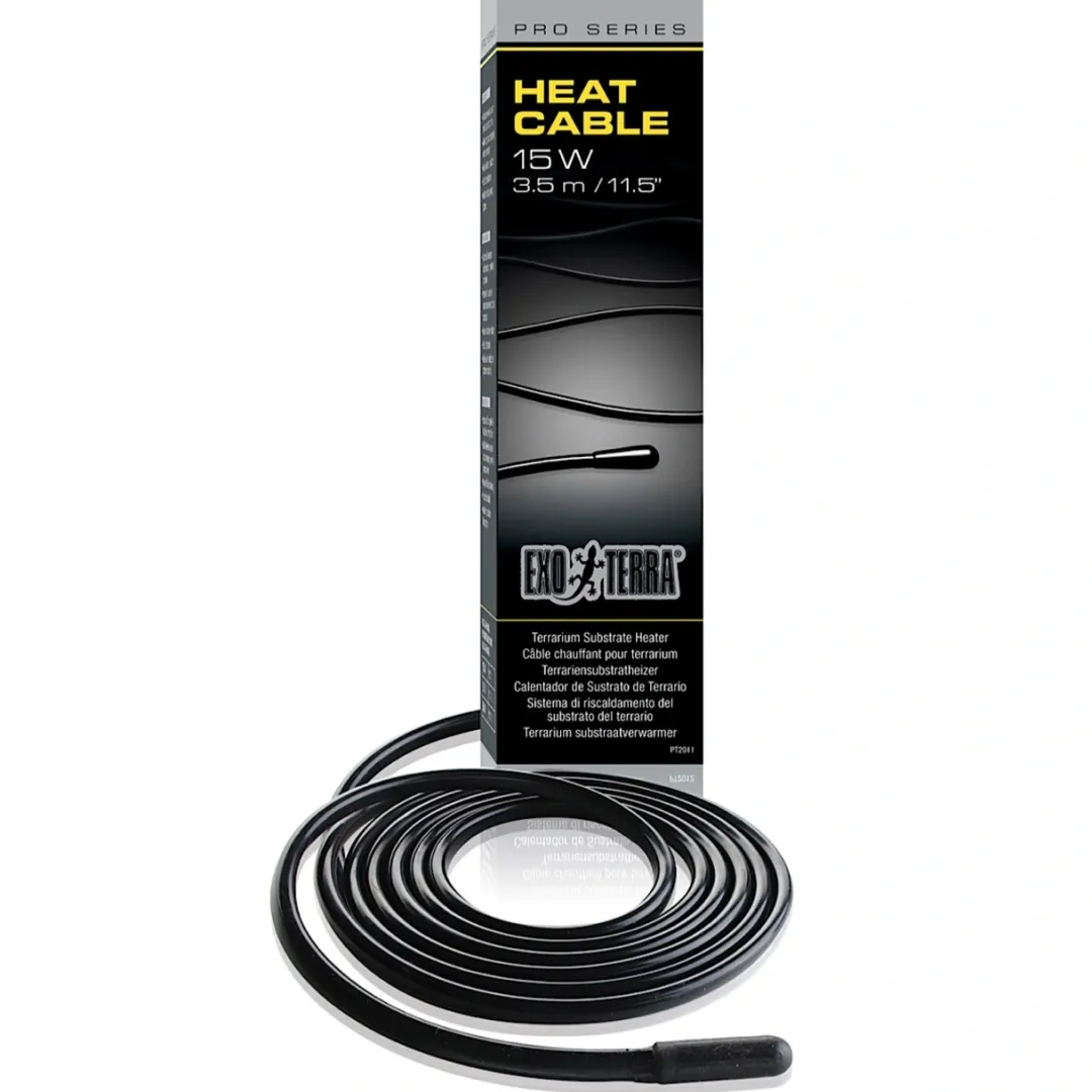 Hot Exo Terra varmekabel 15 watt Terrarielysstofrør, Pærer Og Varme