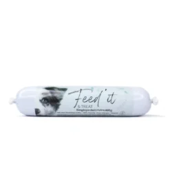 Feedit & Treat Pure Chicken 400 g - naturlig kyllingeskærepølse til hund og kat Snacks Til Hvalpe - Lækre Godbidder Til Træning Og Forkælelse|Hundeguf Og Tyggeben Til Hunde