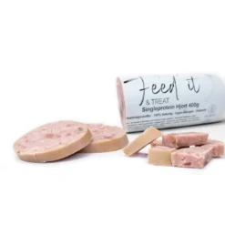 Best Feedit & Treat Pure Deer 400 g - naturlig hjorteskærepølse til hund og kat Snacks Til Hvalpe - Lækre Godbidder Til Træning Og Forkælelse|Hundeguf Og Tyggeben Til Hunde