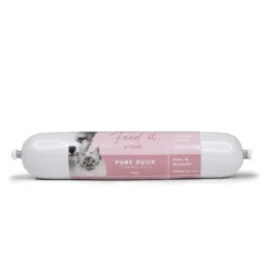 Clearance Feedit & Treat Pure Duck 400 g - naturlig andeskærepølse til hund og kat Snacks Til Hvalpe - Lækre Godbidder Til Træning Og Forkælelse|Hundeguf Og Tyggeben Til Hunde
