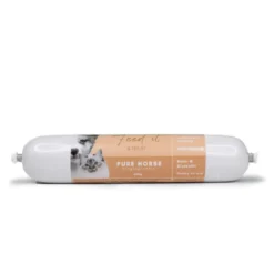Outlet Feedit & Treat Pure Horse 400 g - naturlig hesteskærepølse til hund og kat Snacks Til Hvalpe - Lækre Godbidder Til Træning Og Forkælelse|Hundeguf Og Tyggeben Til Hunde