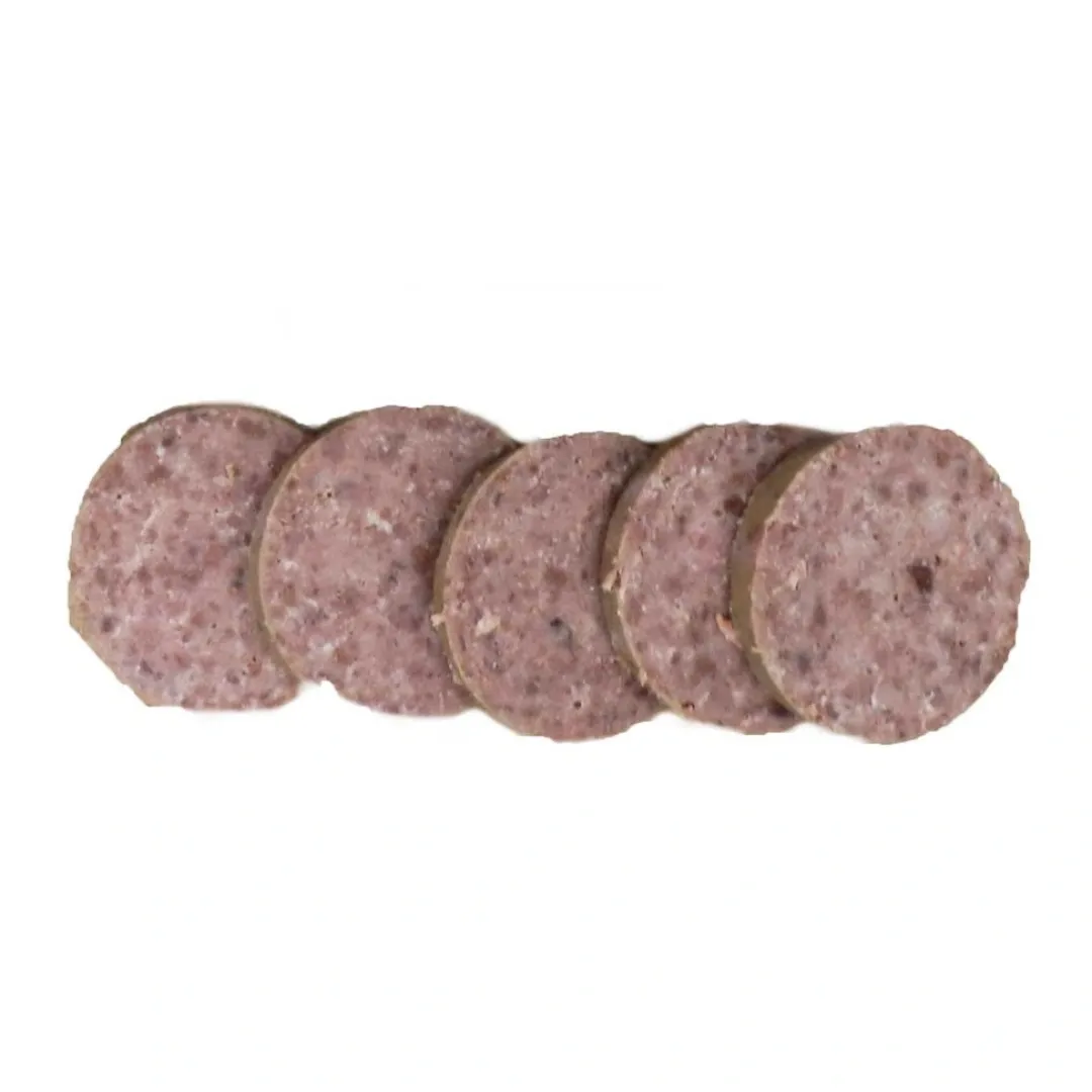Feedit & Treat Pure Lamb 400 g - naturlig lammepølse til hund og kat Snacks Til Hvalpe - Lækre Godbidder Til Træning Og Forkælelse|Hundeguf Og Tyggeben Til Hunde