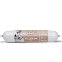 Sale Feedit & Treat Pure Moose foderpølse - 92% elgkød naturlig fuldfoderpølse 400 g Snacks Til Hvalpe - Lækre Godbidder Til Træning Og Forkælelse|Hundeguf Og Tyggeben Til Hunde