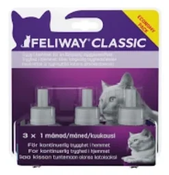 Clearance Classic Refill 3 stk Plejemidler Til Katte|Pleje Og Trivsel Til Killinger - Sundhed Pels Og Velvære