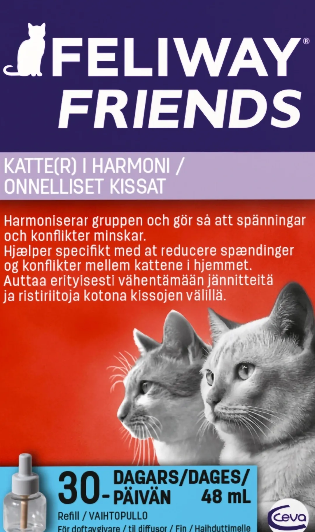 Online Friends refill til diffusor 48 ml Plejemidler Til Katte|Pleje Og Trivsel Til Killinger - Sundhed Pels Og Velvære