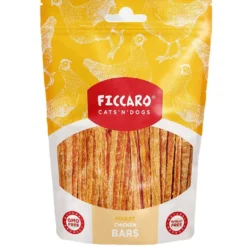 FICCARO Hundesnack Kylling Bars - kyllingebar 100 g Snacks Til Hvalpe - Lækre Godbidder Til Træning Og Forkælelse|Kattefoder & Snacks