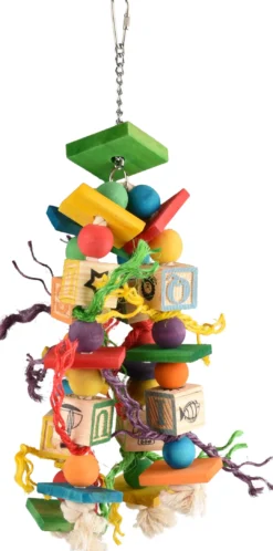 Best Fugle Legetøj Rainbow GIO multifarvet Mix 38 cm Fuglelegetøj