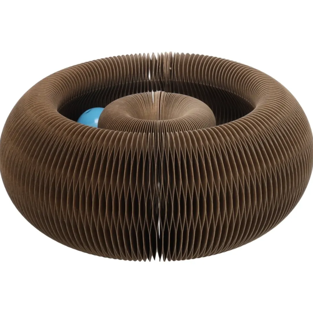Clearance Kava kradselegetøj kat pap 11,5x10,5x8 cm Kradsetræer Og Klatremøbler Til Kat|Kradsetræ Til Killinger - Leg Træning Og Klopleje I Et