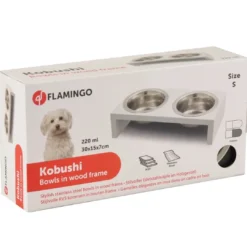 Best Kobushi dobbeltskål 2x220 ml hvid Mad- Og Vandskåle Til Katte|Hundeskåle Til Mad Og Drikke Der Passer Til Din Hunds Behov