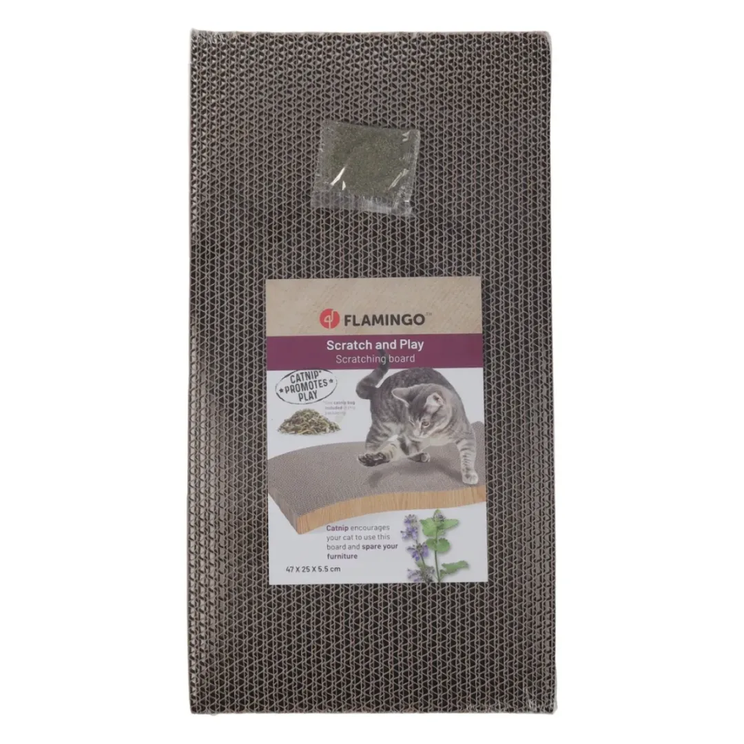 Discount Kwano kradsebræt 47 x 25 x 5,5 cm Kradsetræer Og Klatremøbler Til Kat|Kradsetræ Til Killinger - Leg Træning Og Klopleje I Et