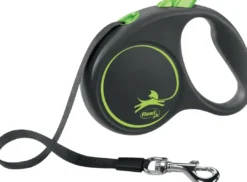 Best Flexi Black Design bånd L 5 meter 50 kg grøn Hundesnor I Mange Varianter Og Materialer|Hundesnor Til Hvalpe