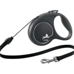 Outlet Flexi Black Design bånd M 5 meter 20 kg sort Hundesnor I Mange Varianter Og Materialer|Hundesnor Til Hvalpe