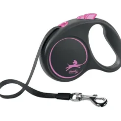 Discount Flexi Black Design bånd S 5 meter 15 kg pink Hundesnor I Mange Varianter Og Materialer|Hundesnor Til Hvalpe