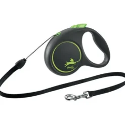 Flexi Black Design bånd S 5 meter 12 kg grøn Hundesnor I Mange Varianter Og Materialer|Hundesnor Til Hvalpe