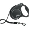 Hot Flexi Black Design bånd S 5 meter 15 kg sort Hundesnor I Mange Varianter Og Materialer|Hundesnor Til Hvalpe