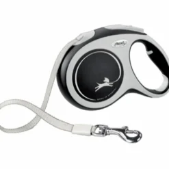 Flexi New Comfort bånd L 5 meter 50 kg sort Hundesnor I Mange Varianter Og Materialer|Hundesnor Til Hvalpe